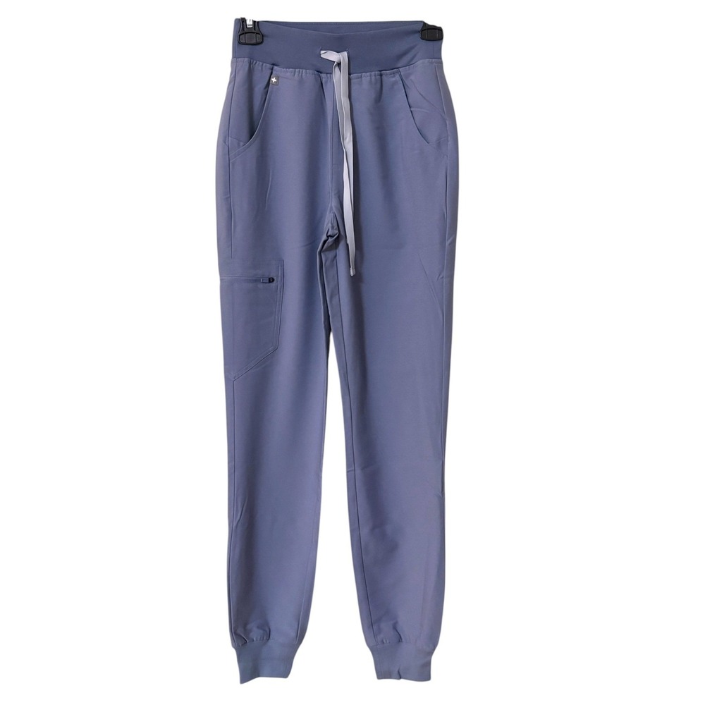 FIGS Womens XXS Tall Zamora Jogger Scrub Pants Vapor Blue High Waisted Yoga